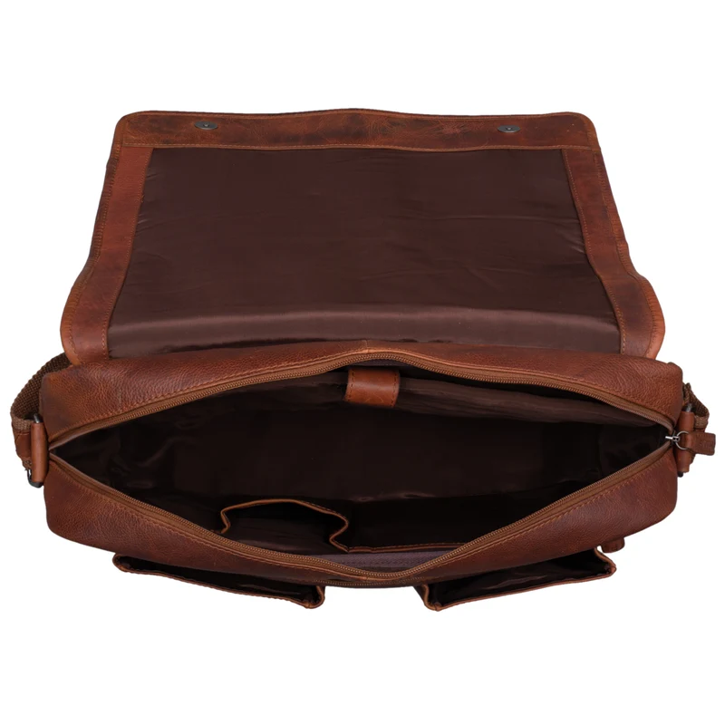 "Curtis" 15 Zoll Messenger Bag Leder
