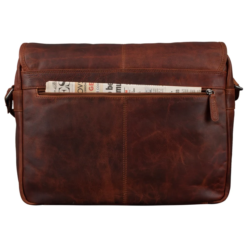 "Curtis" 15 Zoll Messenger Bag Leder