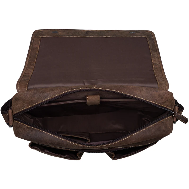 "Curtis" 15 Zoll Messenger Bag Leder