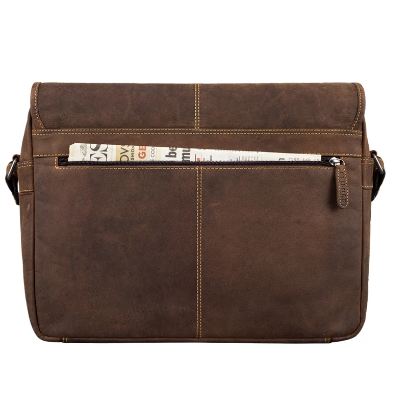 "Curtis" 15 Zoll Messenger Bag Leder