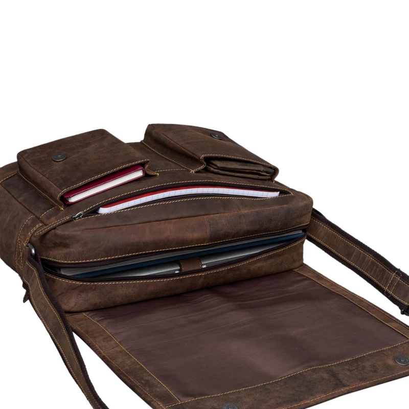 "Curtis" 15 Zoll Messenger Bag Leder
