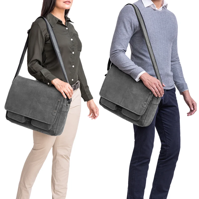 "Curtis" 15 Zoll Messenger Bag Leder