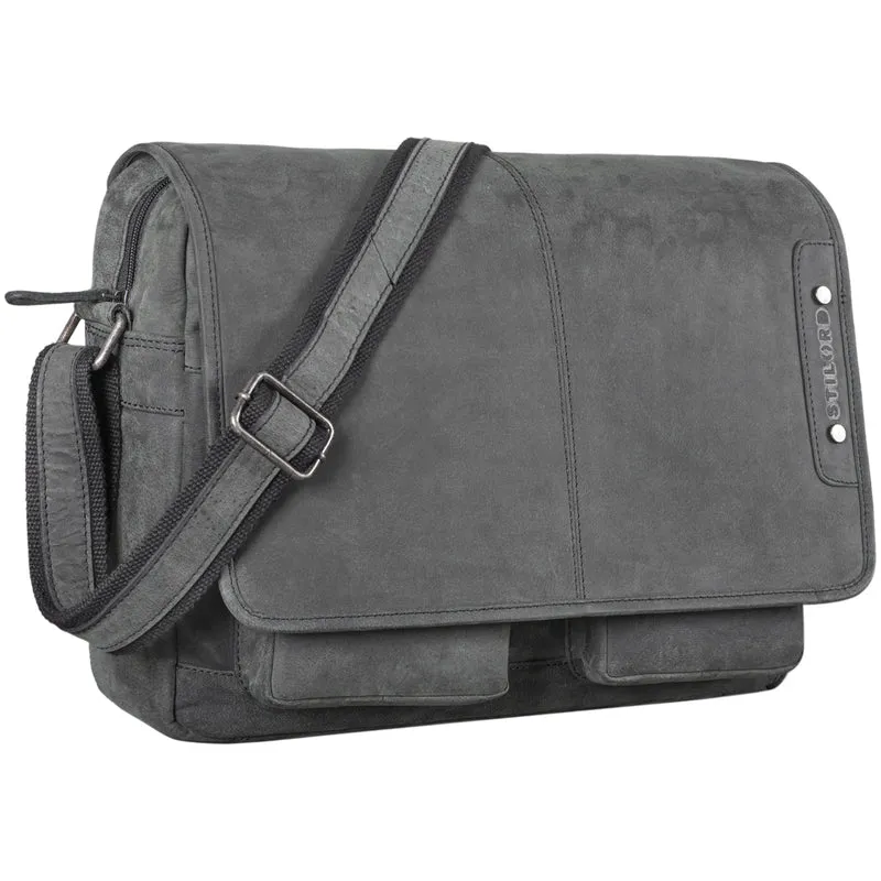 "Curtis" 15 Zoll Messenger Bag Leder