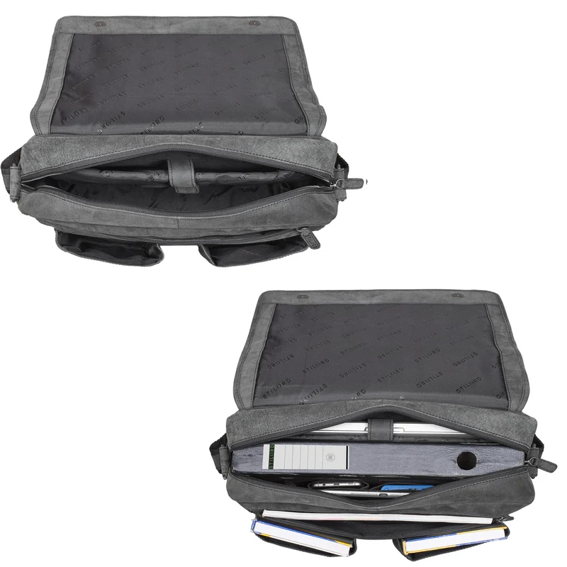"Curtis" 15 Zoll Messenger Bag Leder