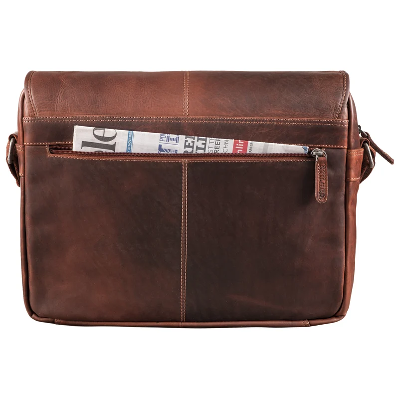 "Curtis" 15 Zoll Messenger Bag Leder