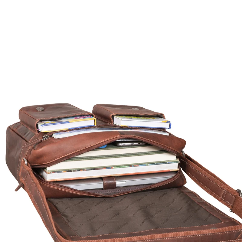 "Curtis" 15 Zoll Messenger Bag Leder