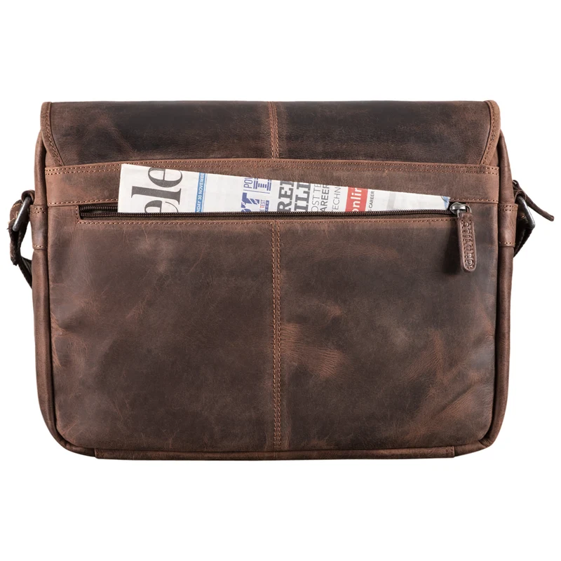 "Curtis" 15 Zoll Messenger Bag Leder