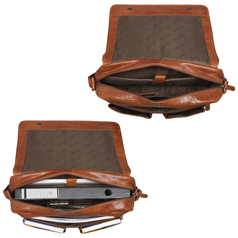 "Curtis" 15 Zoll Messenger Bag Leder