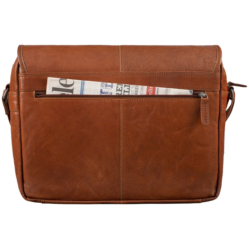 "Curtis" 15 Zoll Messenger Bag Leder