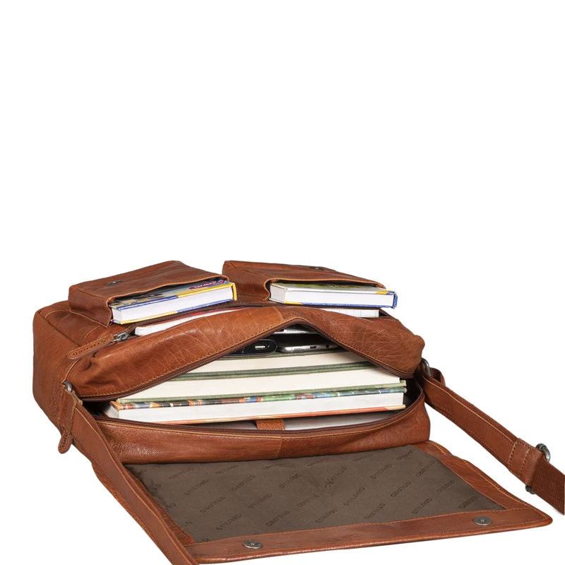 "Curtis" 15 Zoll Messenger Bag Leder