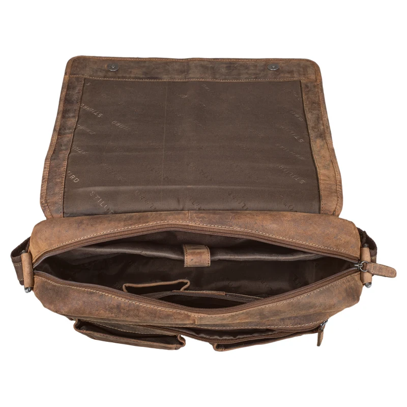 "Curtis" 15 Zoll Messenger Bag Leder