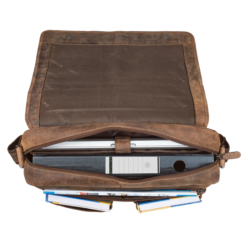 "Curtis" 15 Zoll Messenger Bag Leder