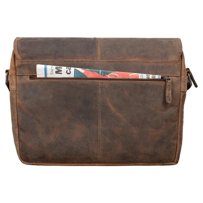 "Curtis" 15 Zoll Messenger Bag Leder