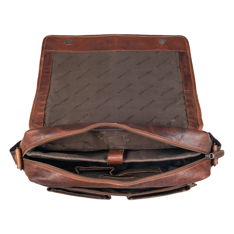"Curtis" 15 Zoll Messenger Bag Leder