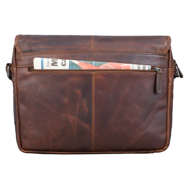 "Curtis" 15 Zoll Messenger Bag Leder