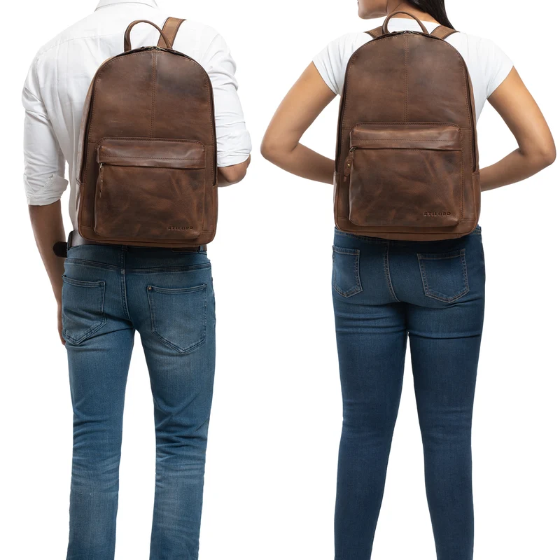 "Marley" Echtleder Rucksack Vintage