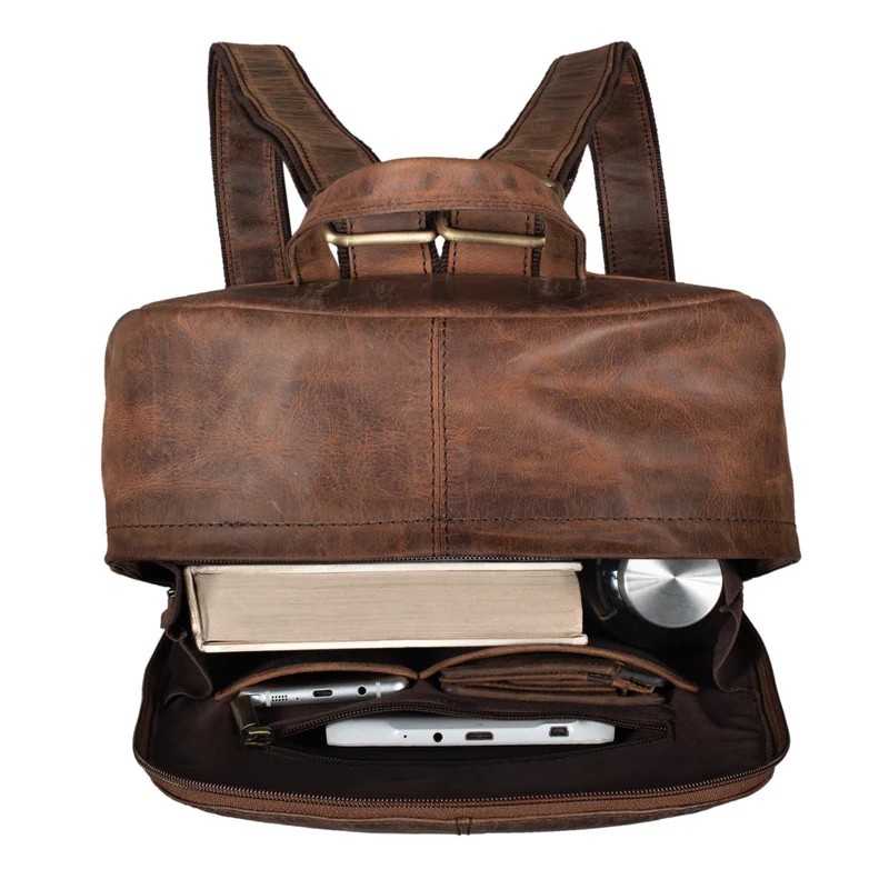 "Marley" Echtleder Rucksack Vintage