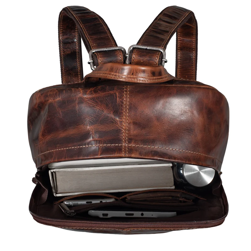 "Marley" Echtleder Rucksack Vintage
