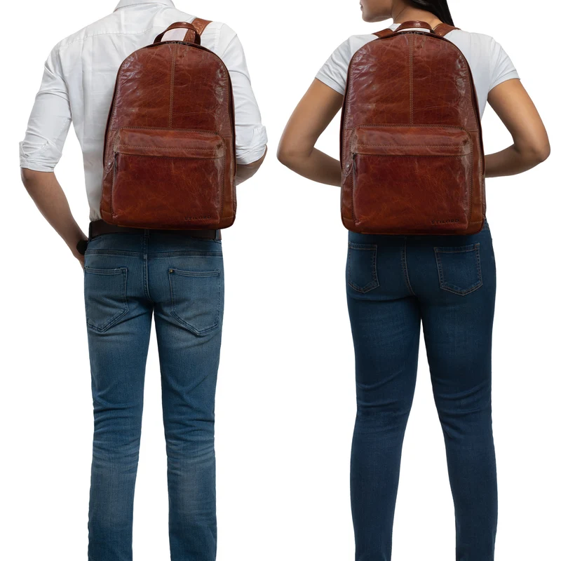"Marley" Echtleder Rucksack Vintage