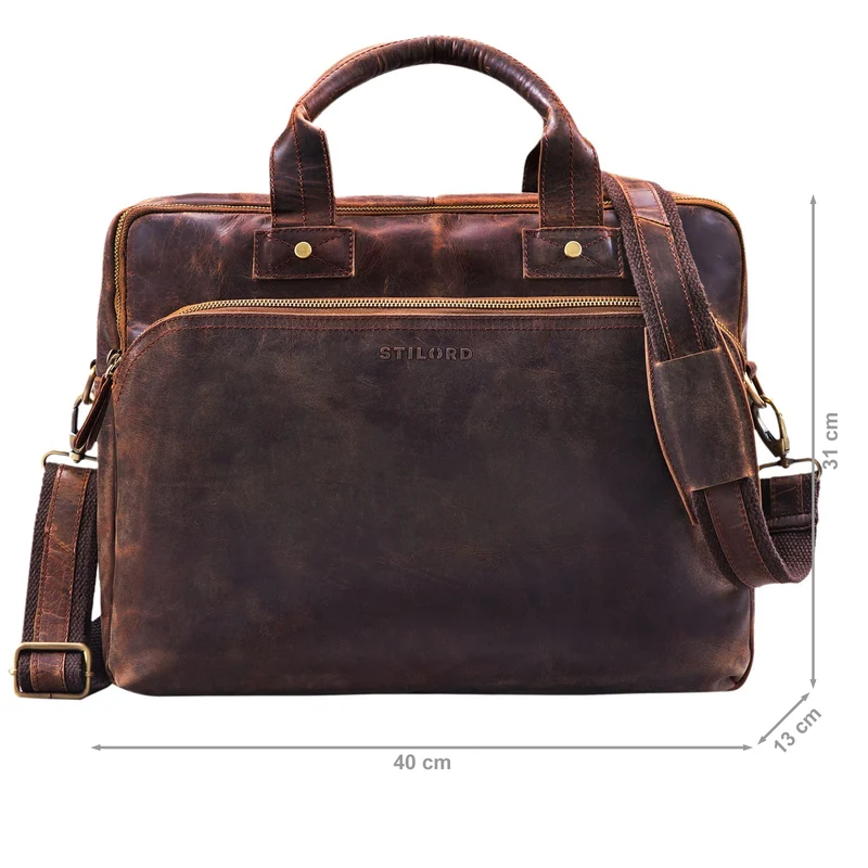 "Hector" Große Business Ledertasche für Herren