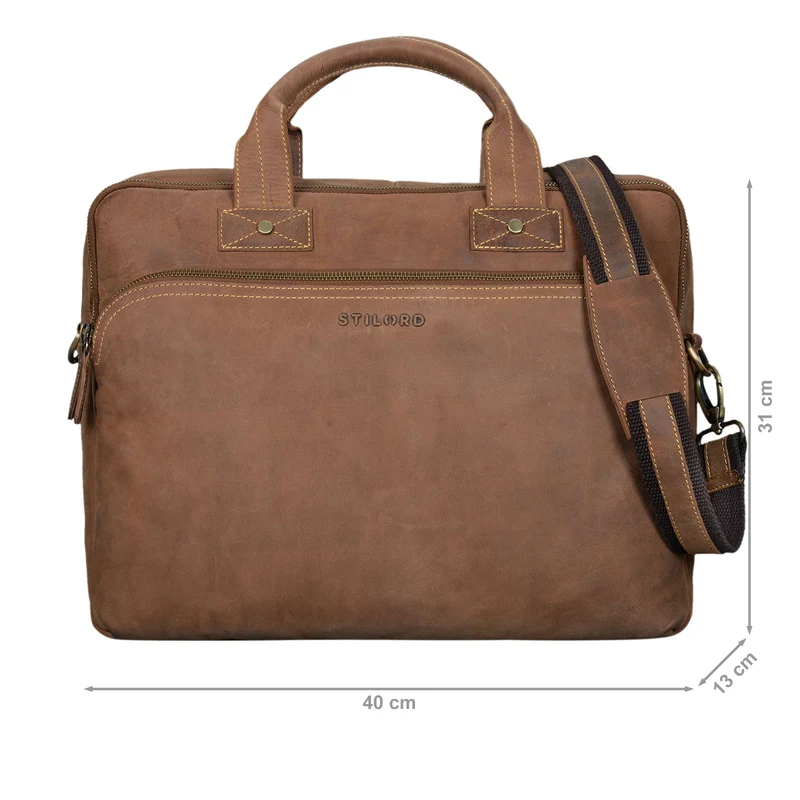 "Hector" Große Business Ledertasche für Herren