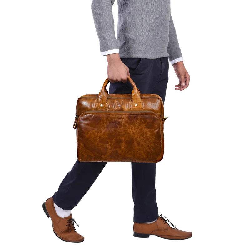 "Hector" Große Business Ledertasche für Herren