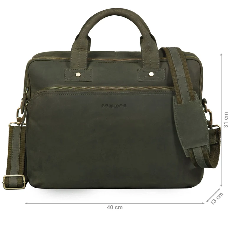 "Hector" Große Business Ledertasche für Herren
