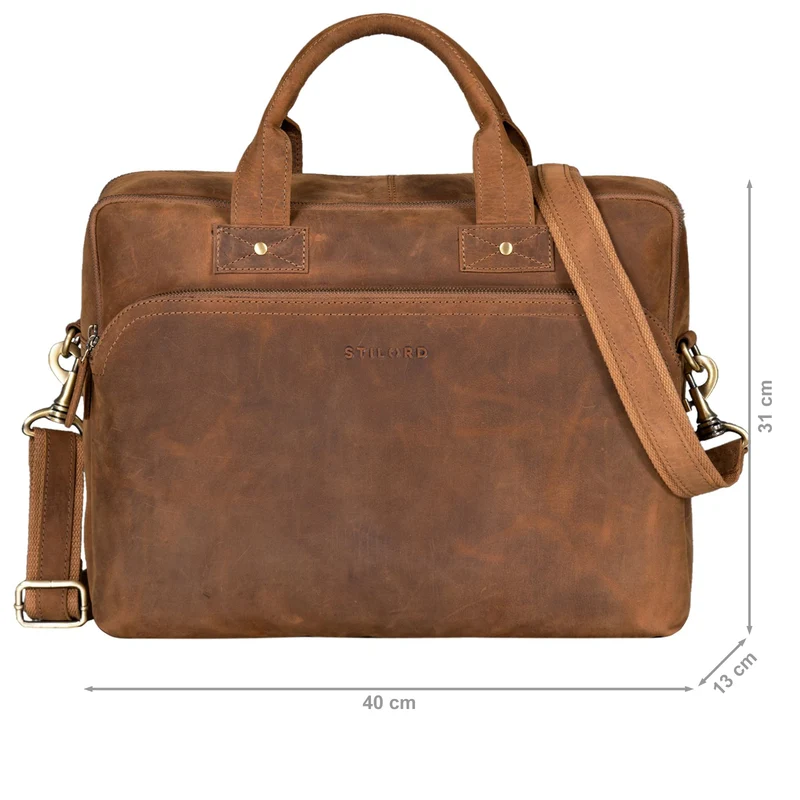 "Hector" Große Business Ledertasche für Herren