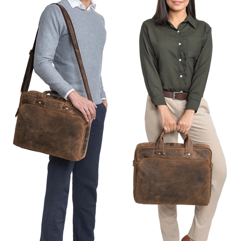 "Hector" Große Business Ledertasche für Herren