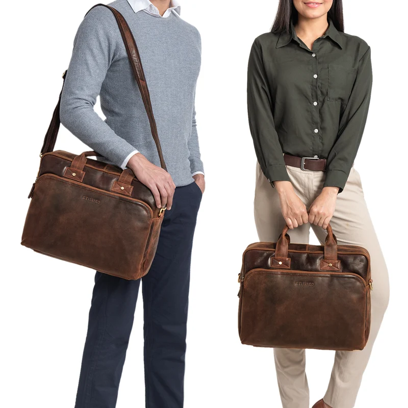 "Hector" Große Business Ledertasche für Herren