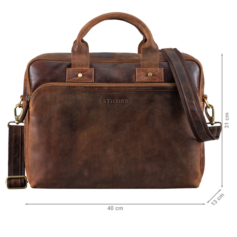 "Hector" Große Business Ledertasche für Herren