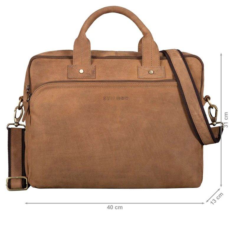 "Hector" Große Business Ledertasche für Herren