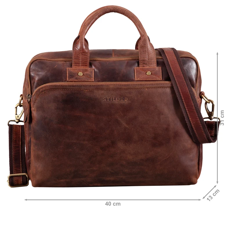 "Hector" Große Business Ledertasche für Herren