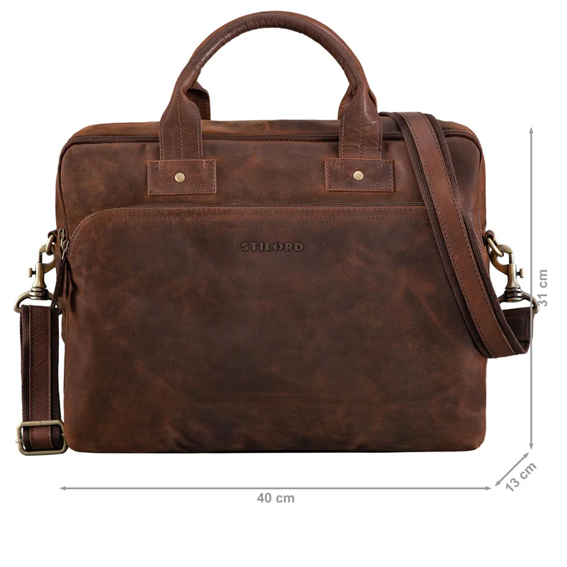 "Hector" Große Business Ledertasche für Herren