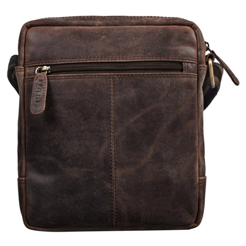 "Jamie" Herren Ledertasche Umhängetasche klein
