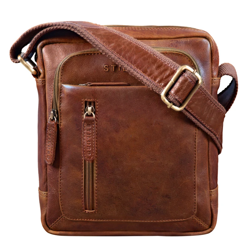 "Jamie" Herren Ledertasche Umhängetasche klein