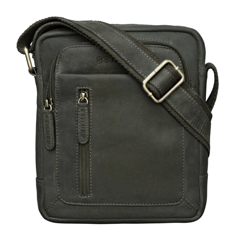 "Jamie" Herren Ledertasche Umhängetasche klein