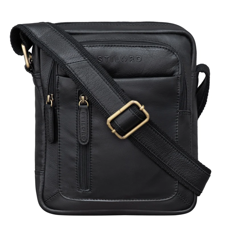 "Jamie" Herren Ledertasche Umhängetasche klein