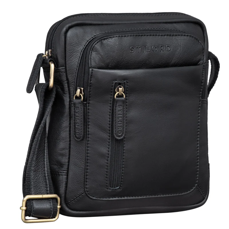 "Jamie" Herren Ledertasche Umhängetasche klein