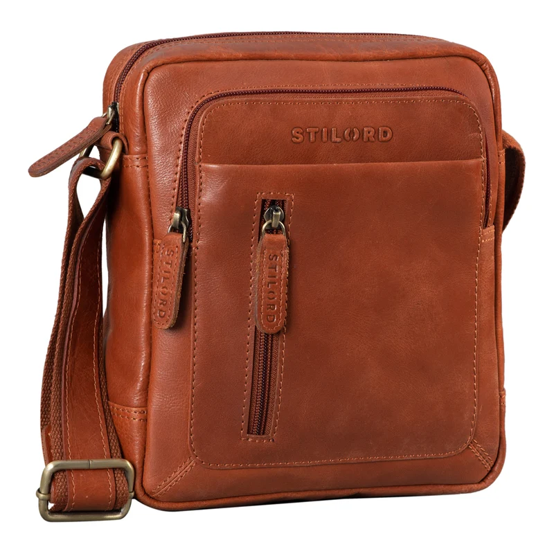 "Jamie" Herren Ledertasche Umhängetasche klein