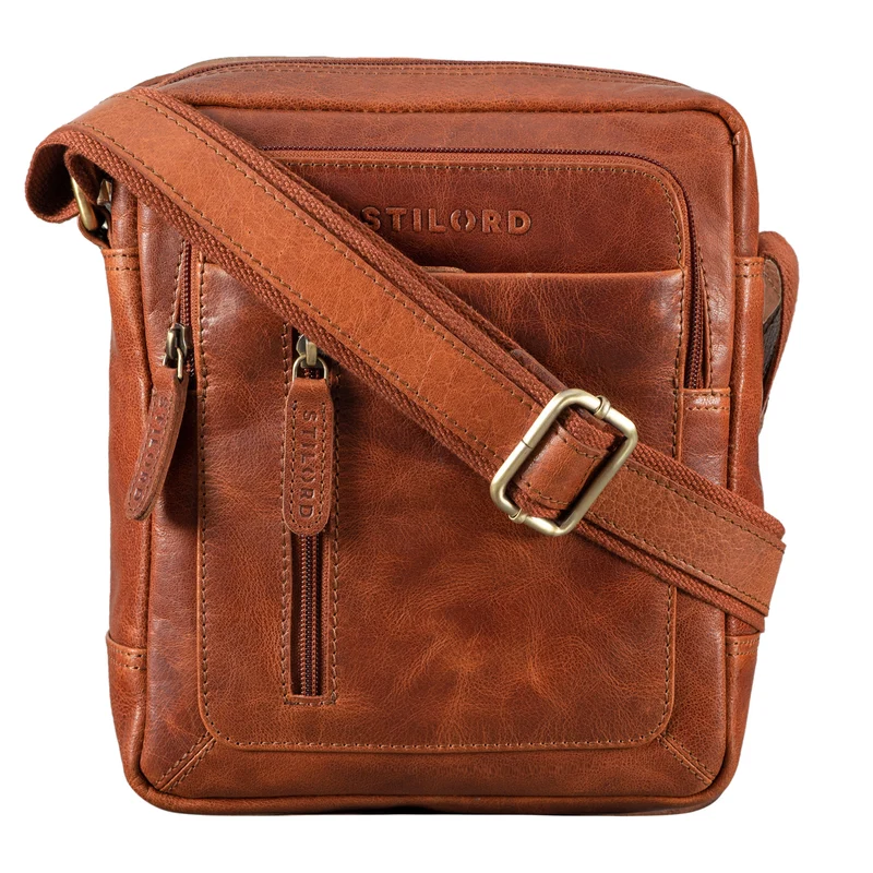 "Jamie" Herren Ledertasche Umhängetasche klein