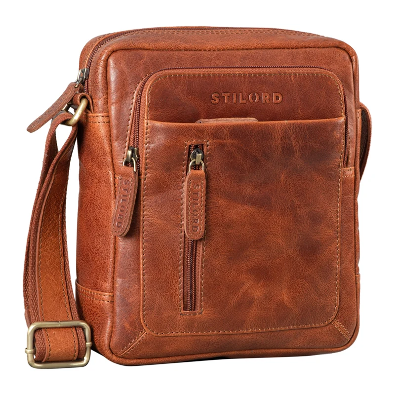 "Jamie" Herren Ledertasche Umhängetasche klein