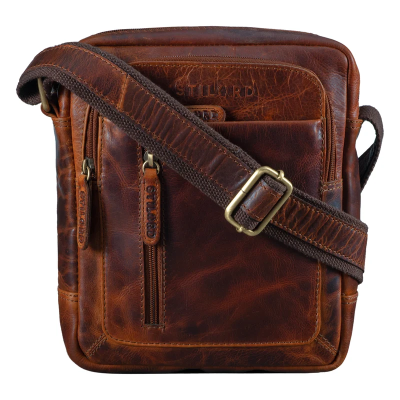 "Jamie" Herren Ledertasche Umhängetasche klein