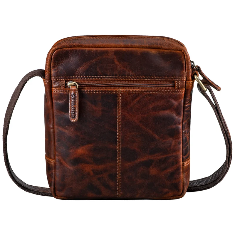 "Jamie" Herren Ledertasche Umhängetasche klein