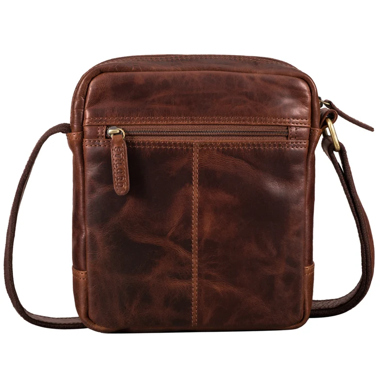 "Jamie" Herren Ledertasche Umhängetasche klein