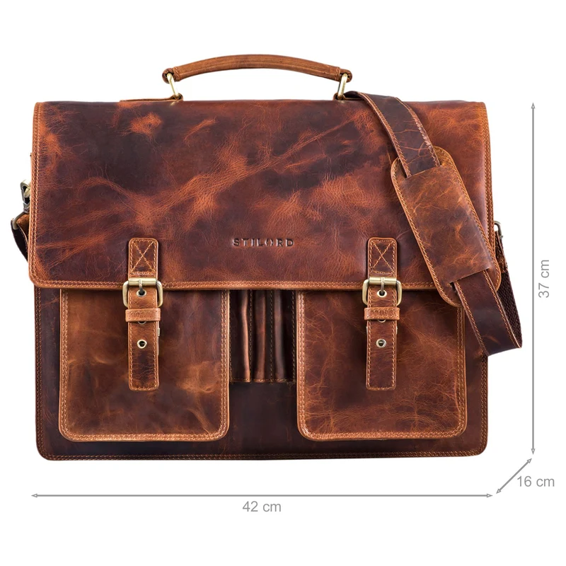 "Anton" Aktentasche Leder XL