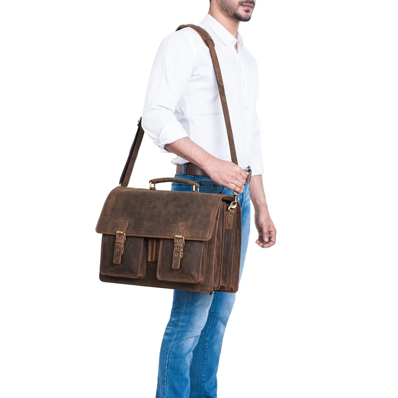 "Anton" Aktentasche Leder XL