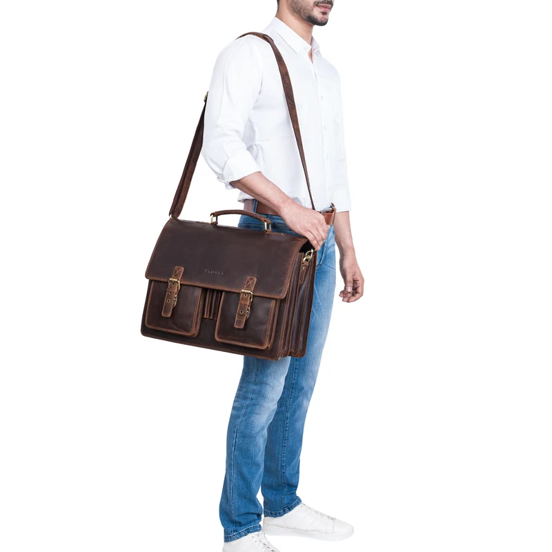 "Anton" Aktentasche Leder XL