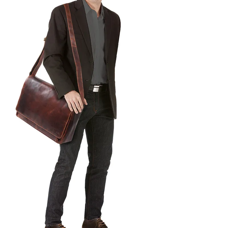 B-WARE "Tom" Vintage Leder Umhängetasche