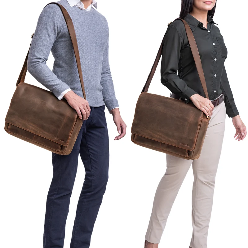 B-WARE "Tom" Vintage Leder Umhängetasche
